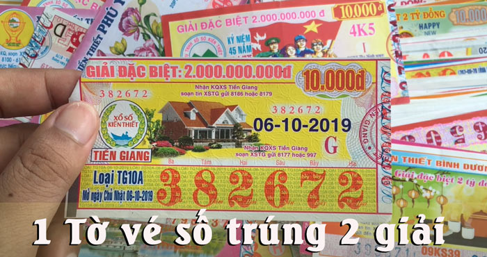 1 vé trúng đến 2 giải