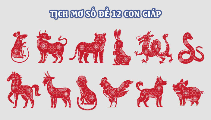 Tịch mơ số đề 12 con giáp