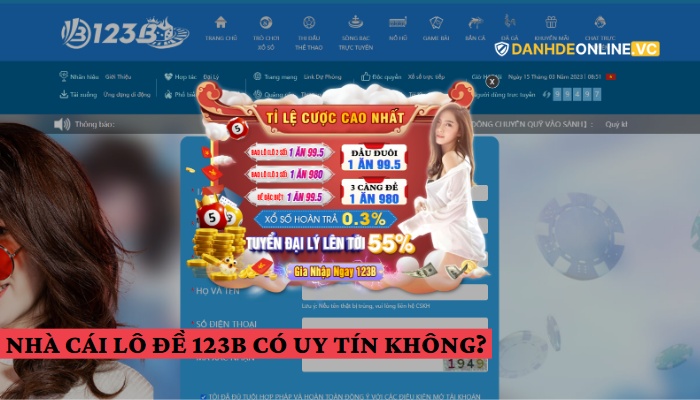 nhà cái lô đề 123B có uy tín không